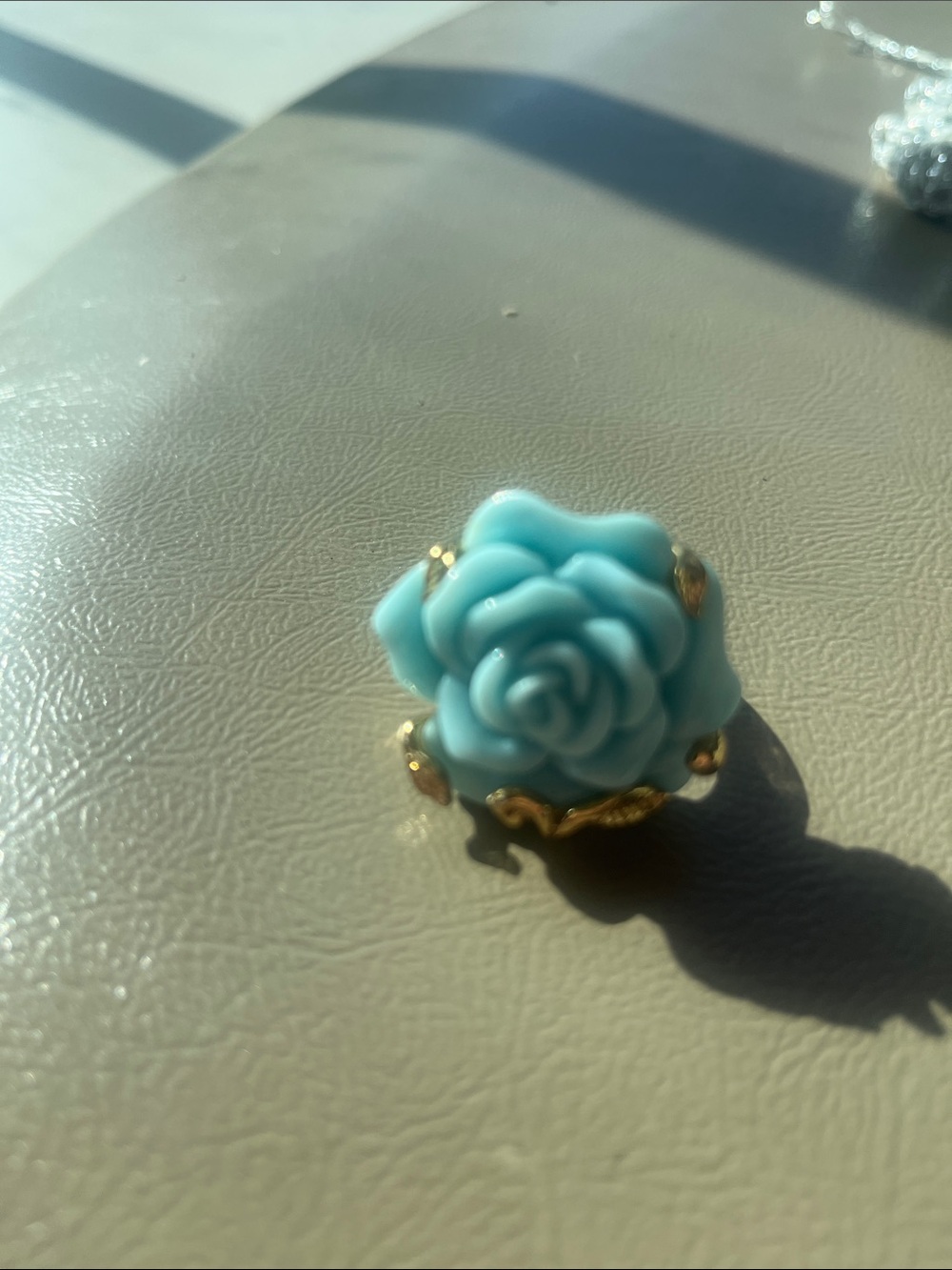 Blue Rose Statement Ring - Women Jewelry